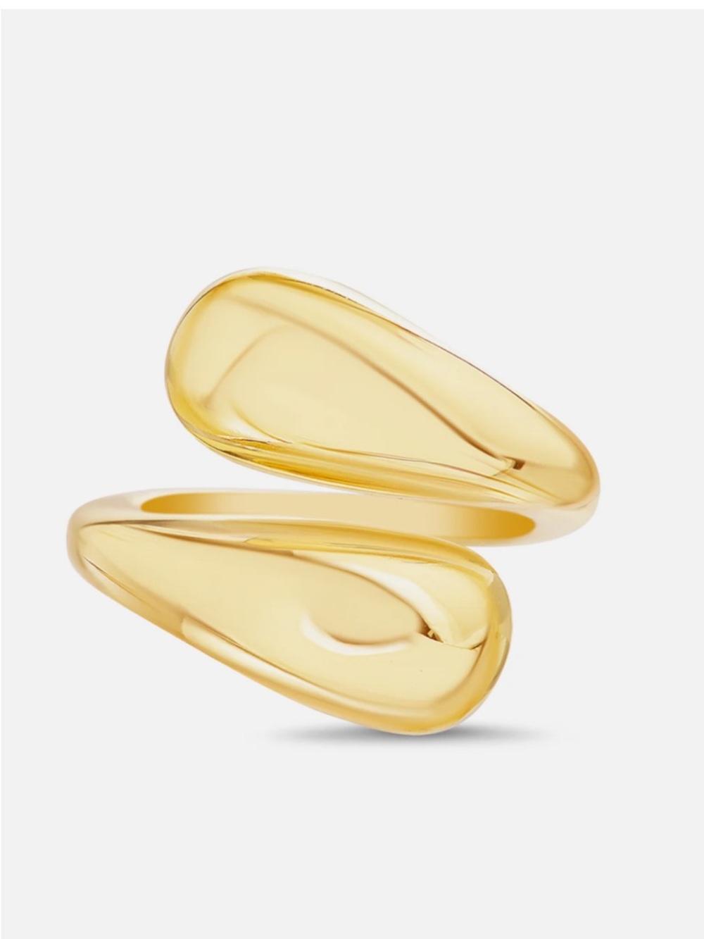 Aquamir Polished Gold Double Dome Ring - Picture 2 of 6